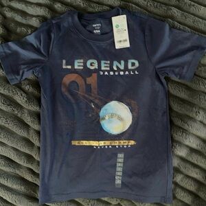 Carter's Blue Short Sleeve Tee with Graphic Design